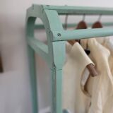 Entrance wardrobe saying "Throw clothes"