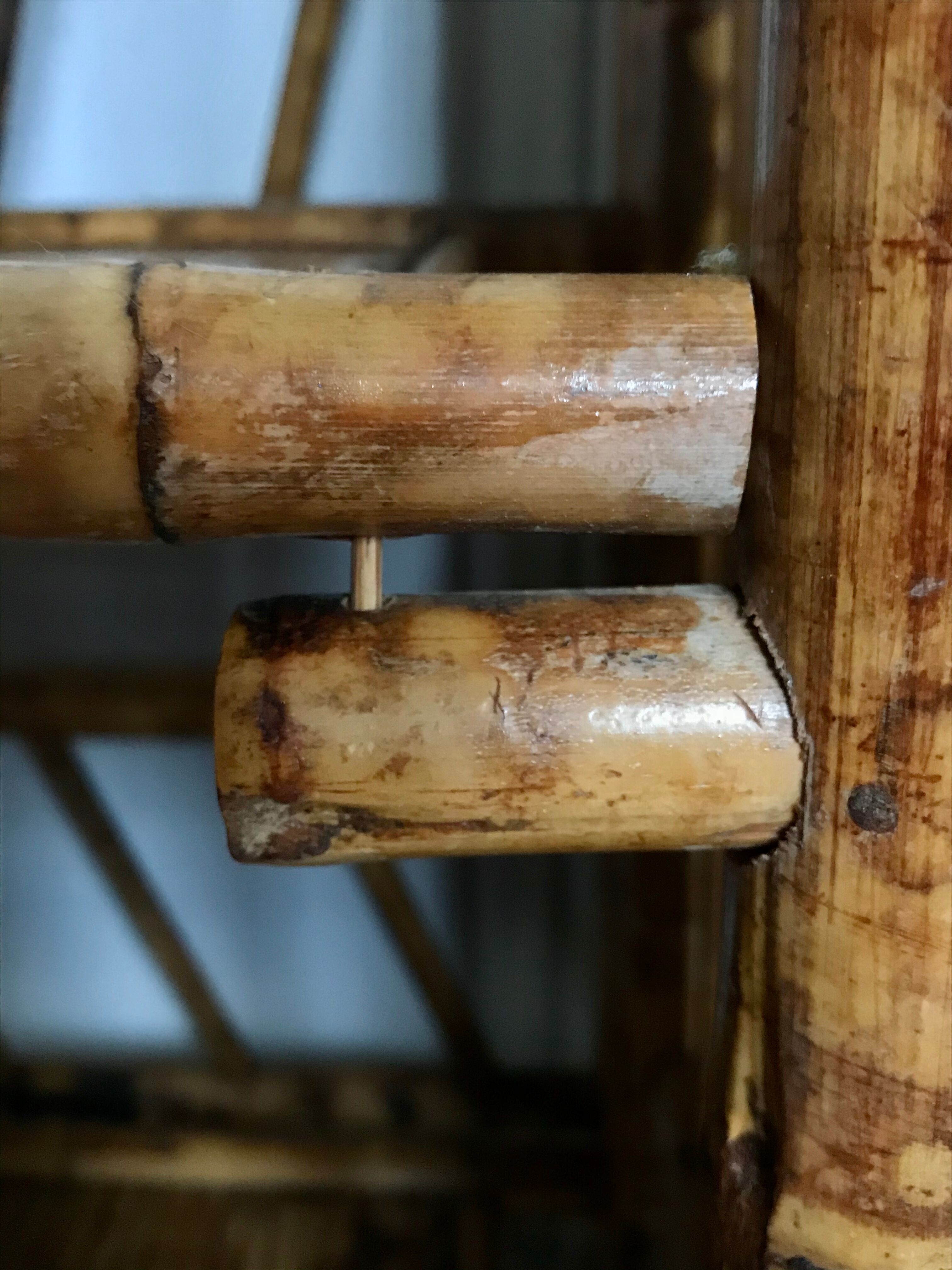 Vintage bamboo shelf 80cm