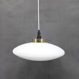 1970s UFO Glass Pendant Light, Czechoslovakia