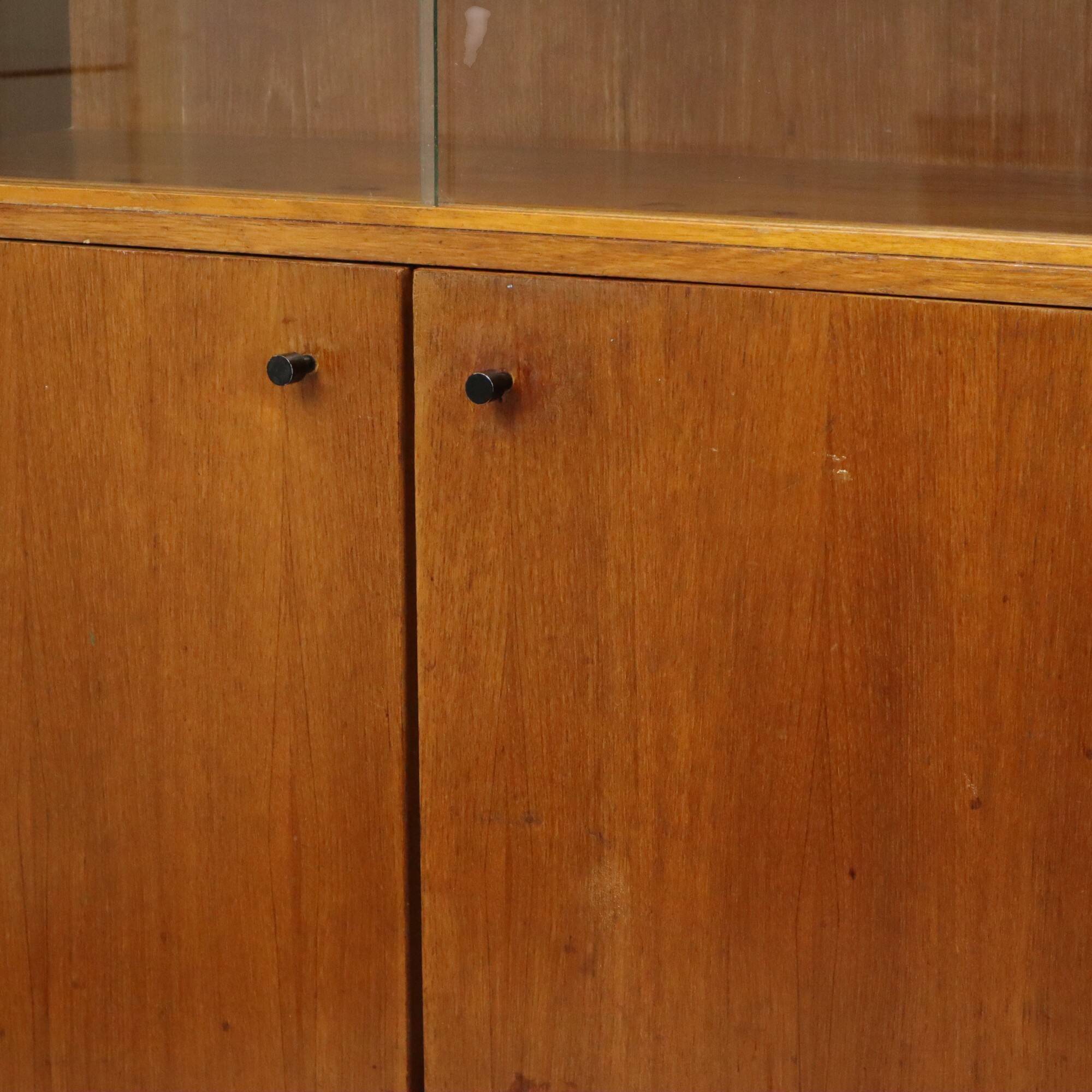 Vintage teak veneer sideboard, display cabinet, Scandinavian design