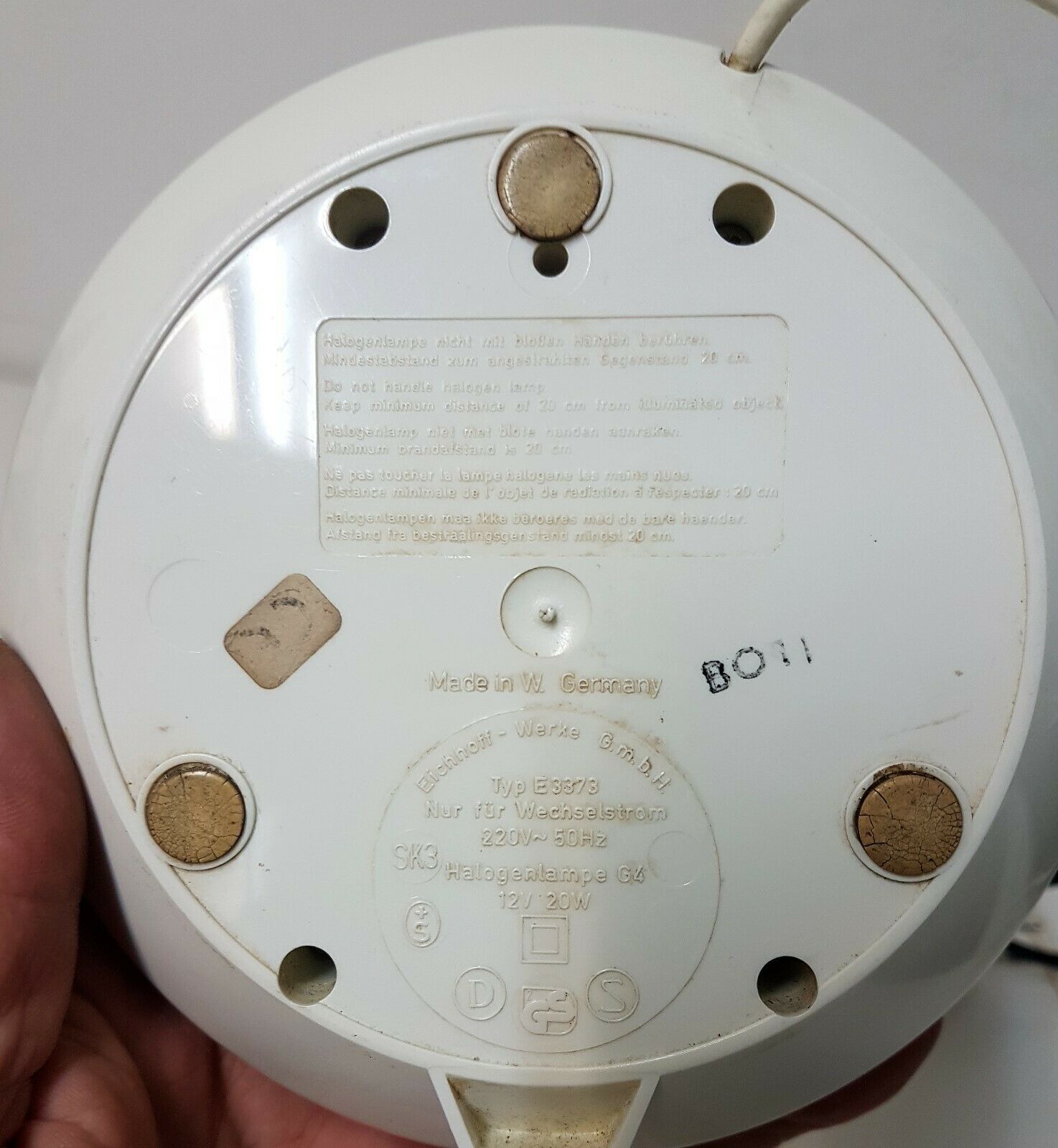 Vintage telescopic lamp Eichhoff Werke design type e 3373 after 1970