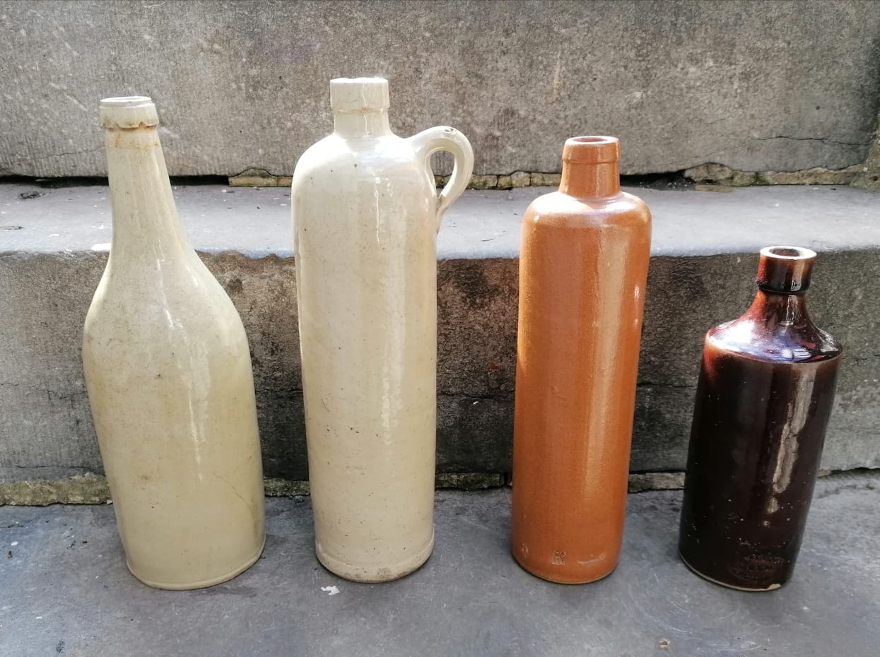 Set of sandstone bottles