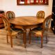 Antique solid wood table – rare model – Louis XVI style (circa 1920)