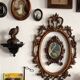 Victorian ebonized wood wall console, circa 1840