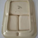 Vintage Sarreguemines compartmentalized plate model 5041 with Japanese decoration