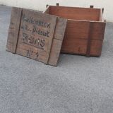 Large wooden transport crate