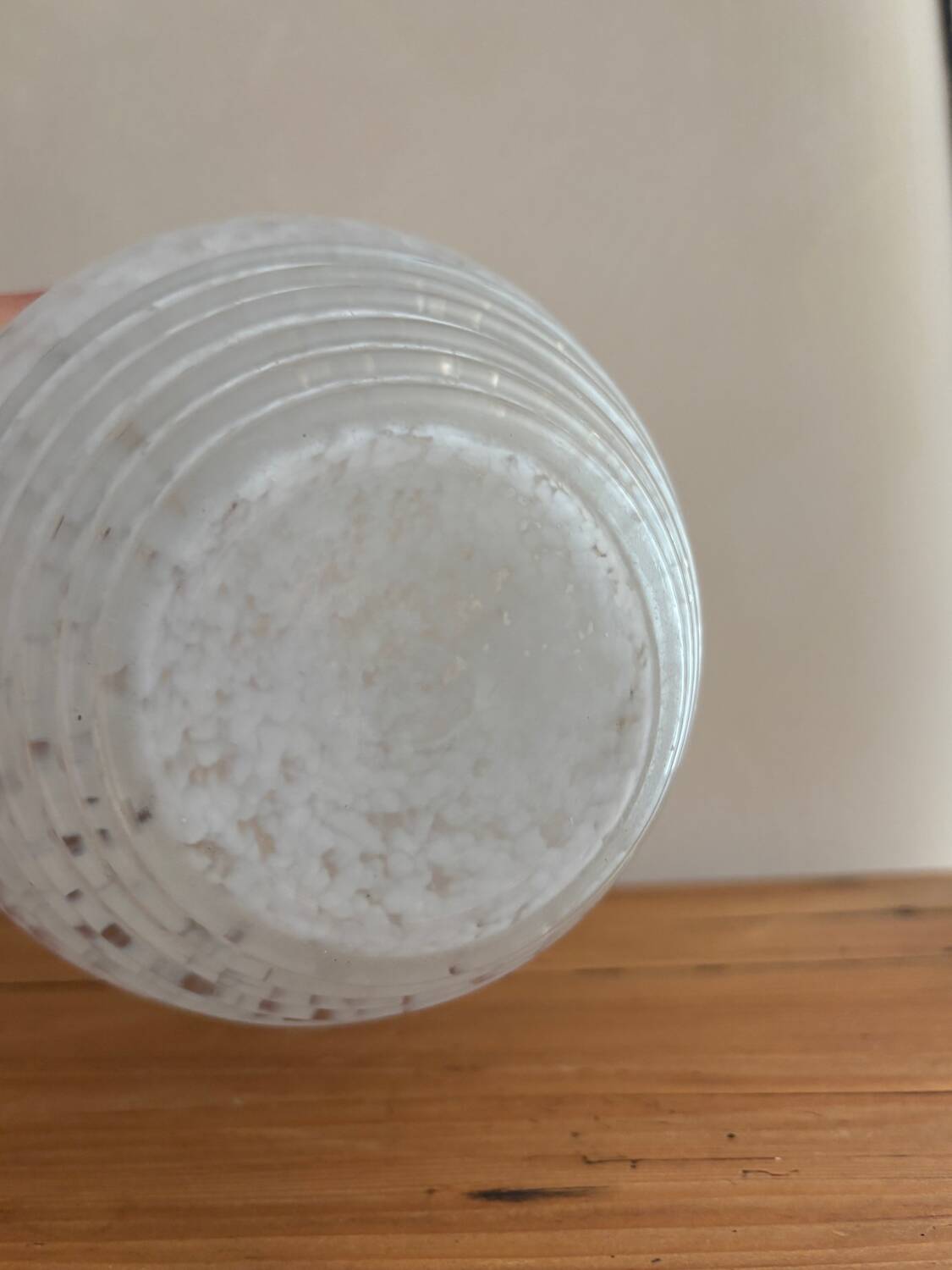 Vase verre de clichy blanc années 20 art déco
