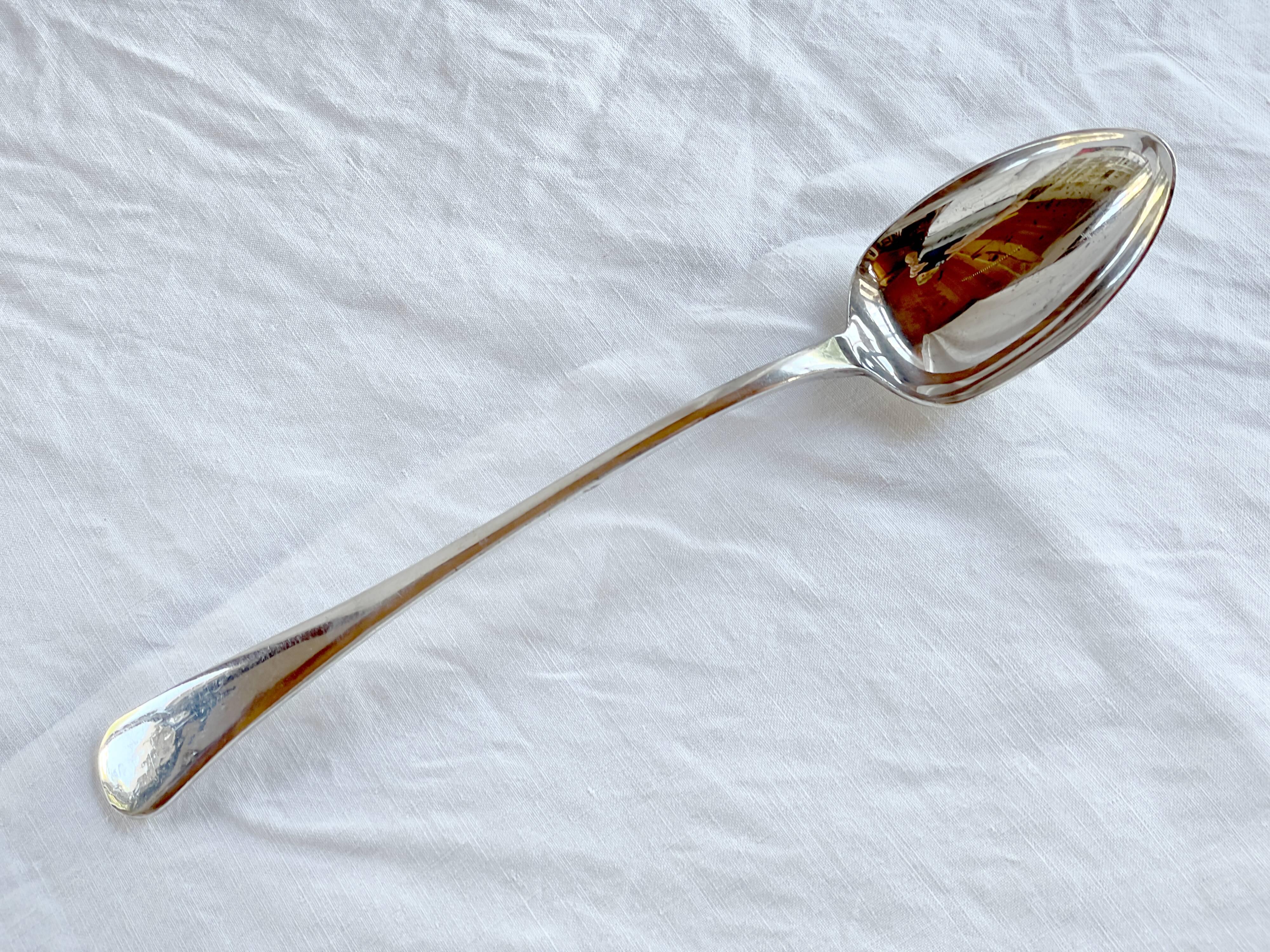 Warriss Sheffield eng 19th century large -32.5 cm- serving spoon