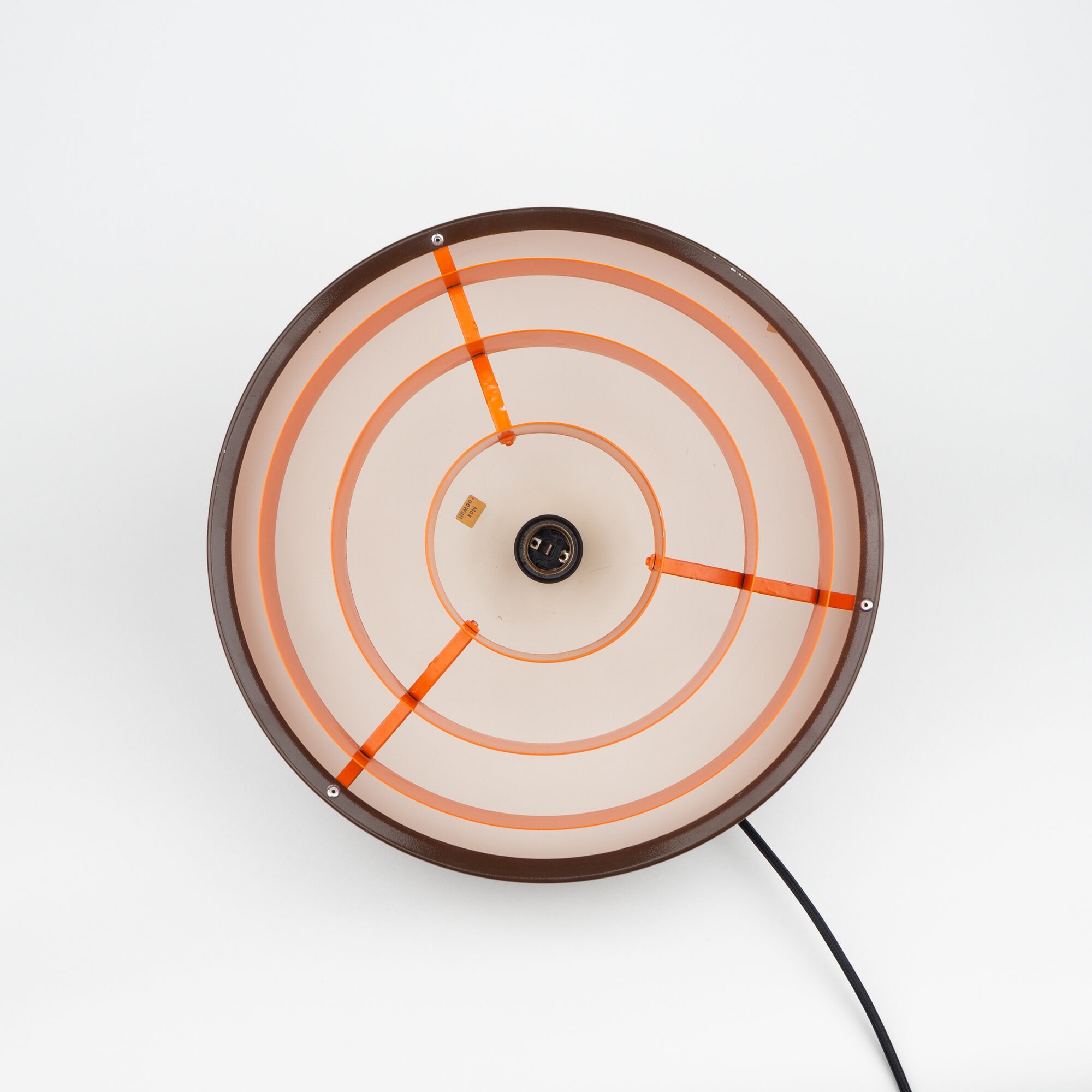 Danish vintage pendant lamp Milieu by Jo Hammerborg, Fog og Morup, 1970s