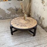 Table basse Herbier ronde Roger Capron