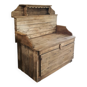 Banquette coffre en pin