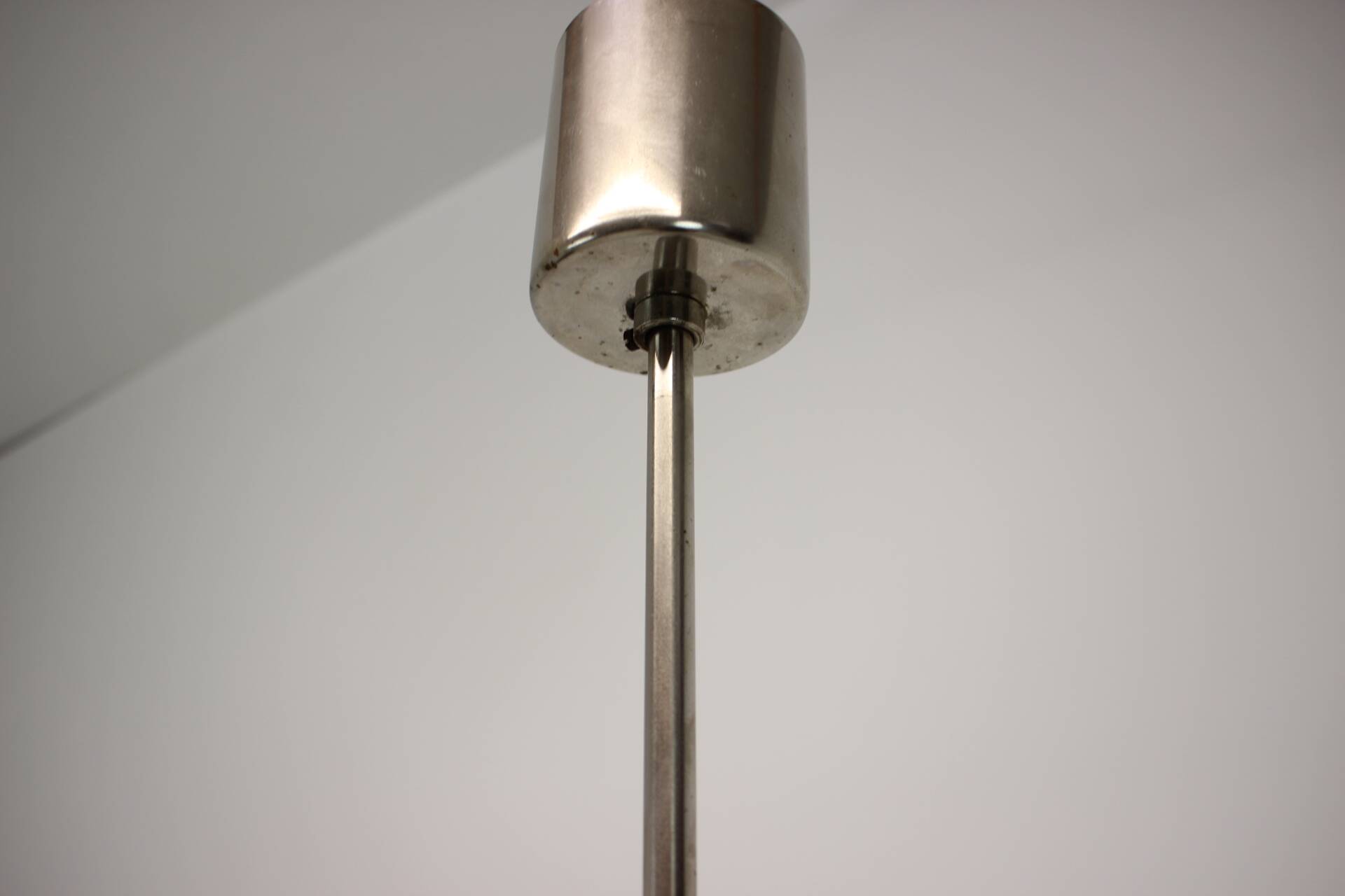 Mid-Century Square Clear Glass Pendant by Kamenicky Senov, 1960's