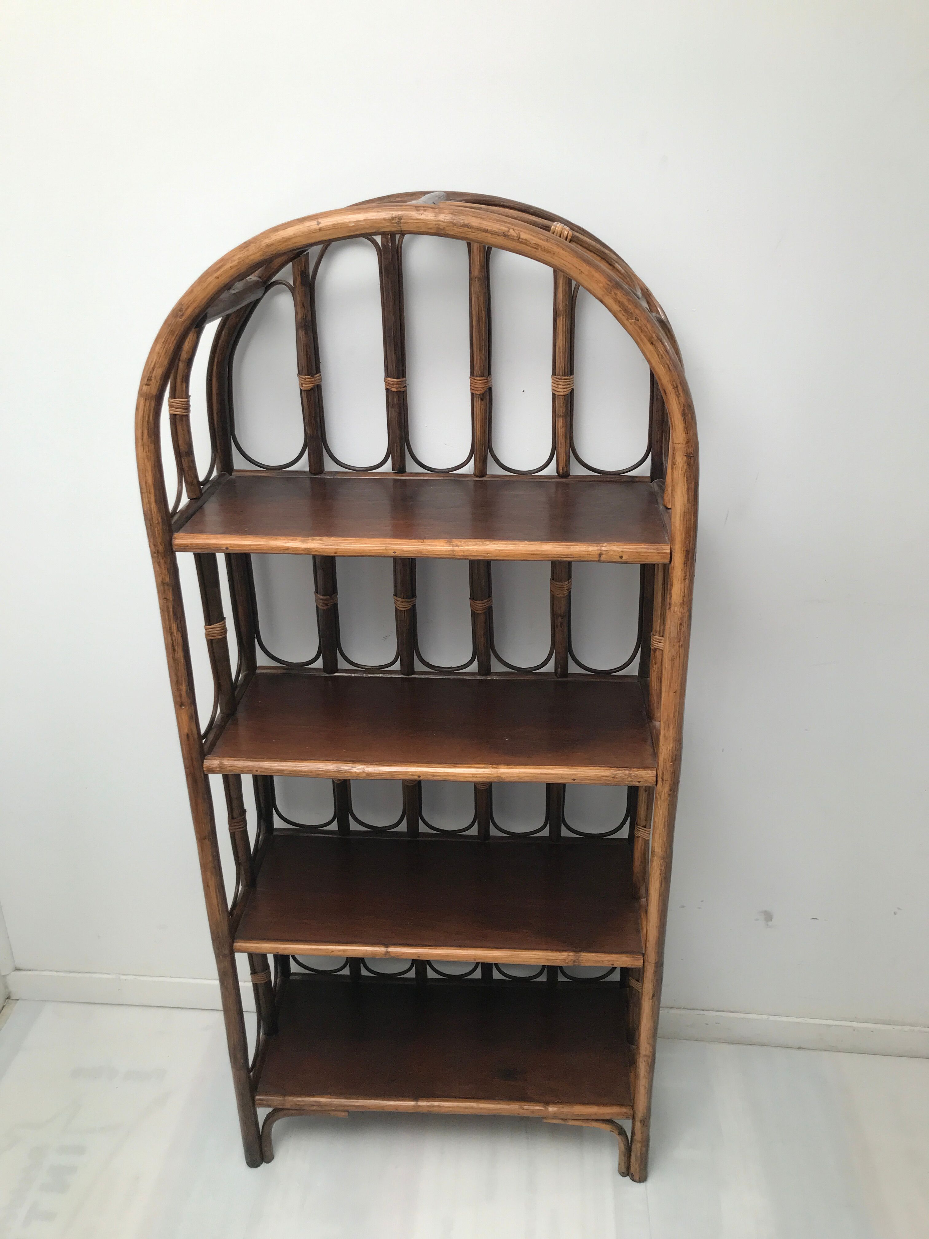 Shelf in rattan 60s