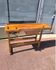 Small vintage carpenter's workbench in solid wood – Charming console