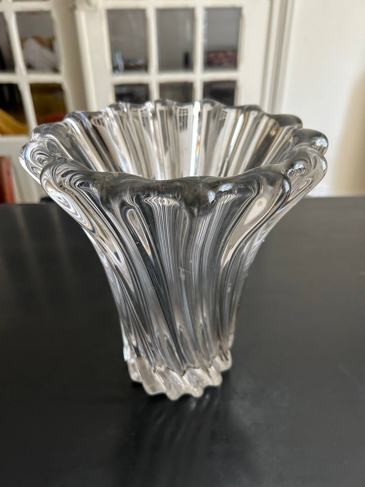 Pierre D'Avesn crystal vase