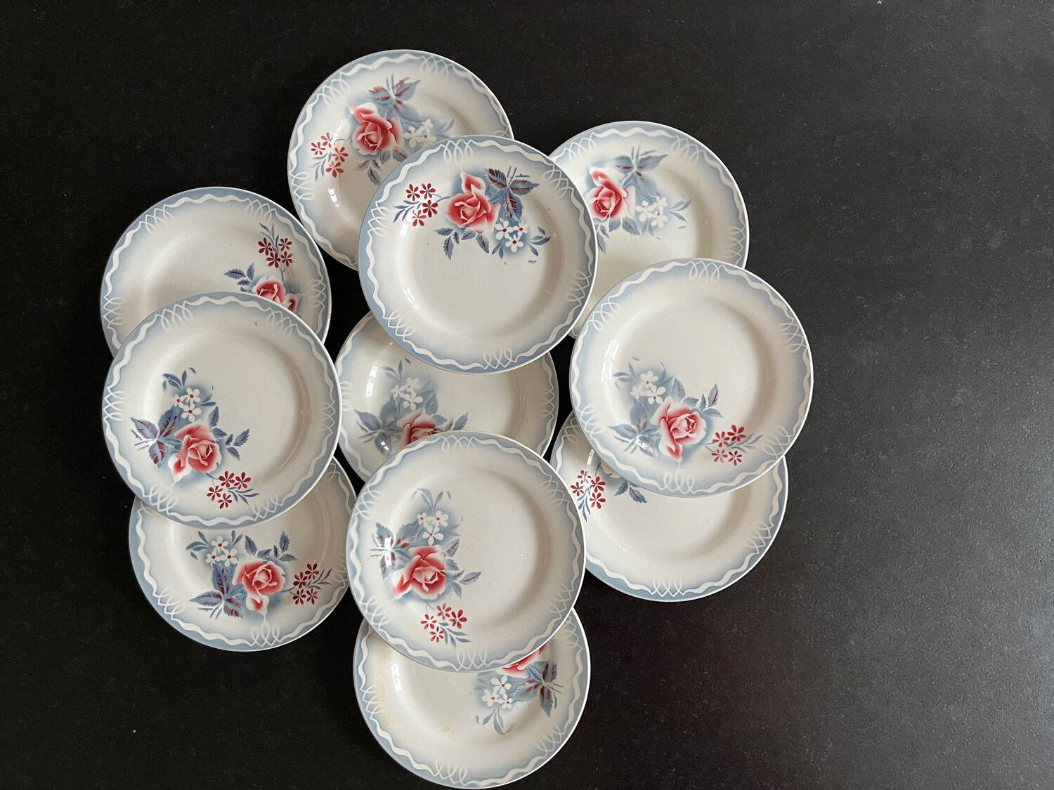 11 plates Olga Digoin