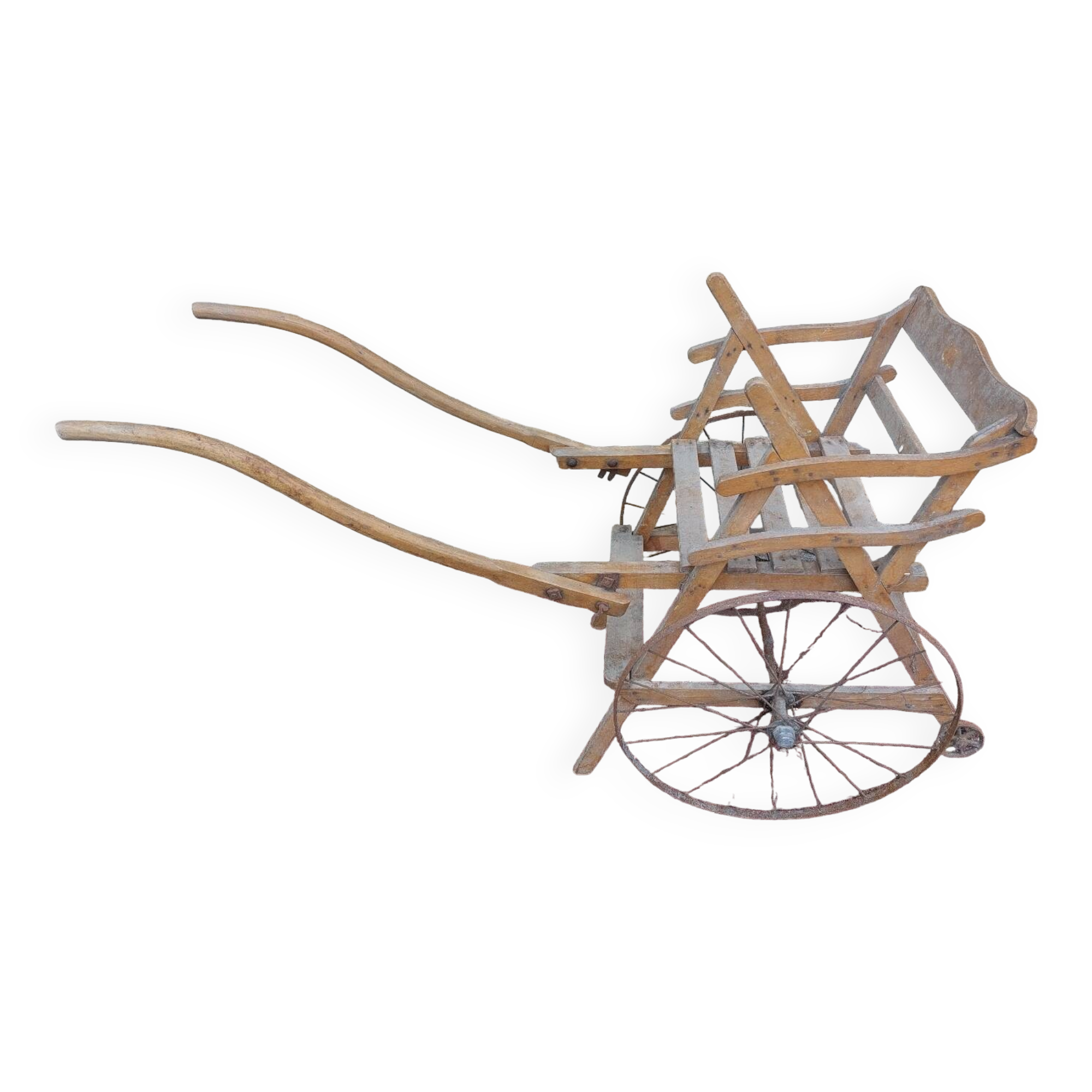 Old vintage wooden cart