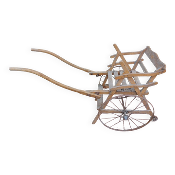 Old vintage wooden cart