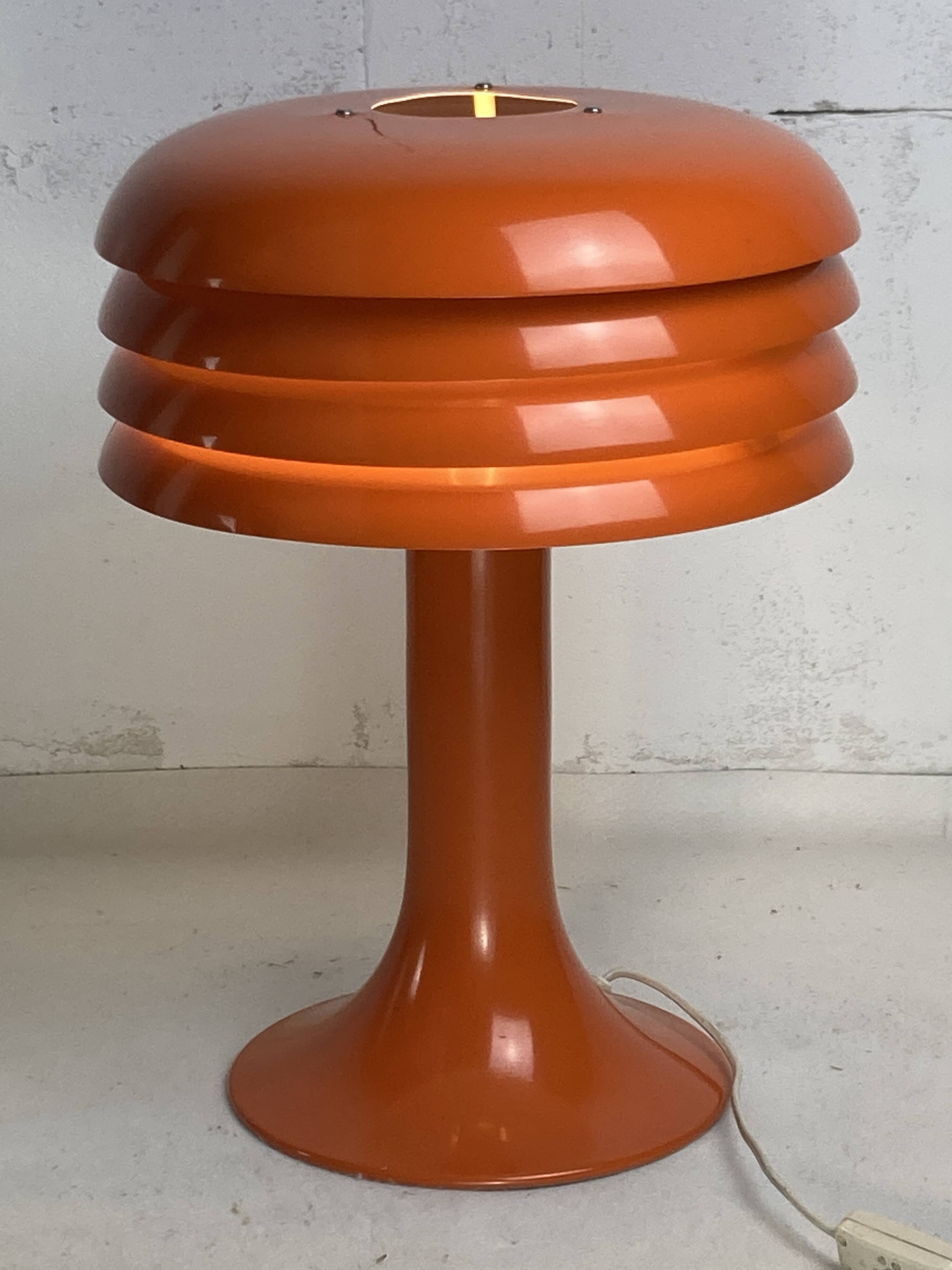 Large mushroom table lamp by Hans Agne Jakobsson model BN26, Sweden 1960s