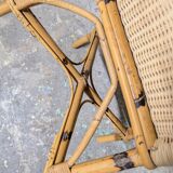 Large rattan armchair