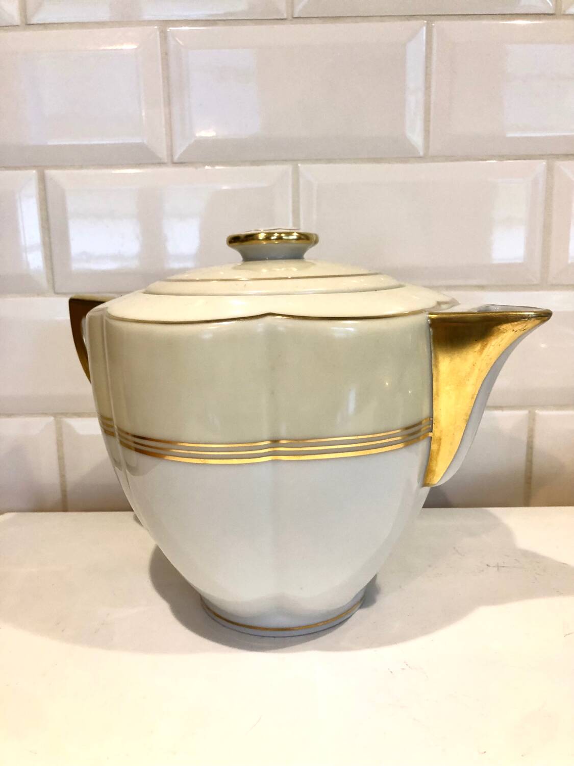 Charles Ahrenfeldt 3-piece art deco coffee service - Limoges