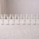 Set of 7 antique Baccarat crystal glasses, signed – late 19th / early 20th century.