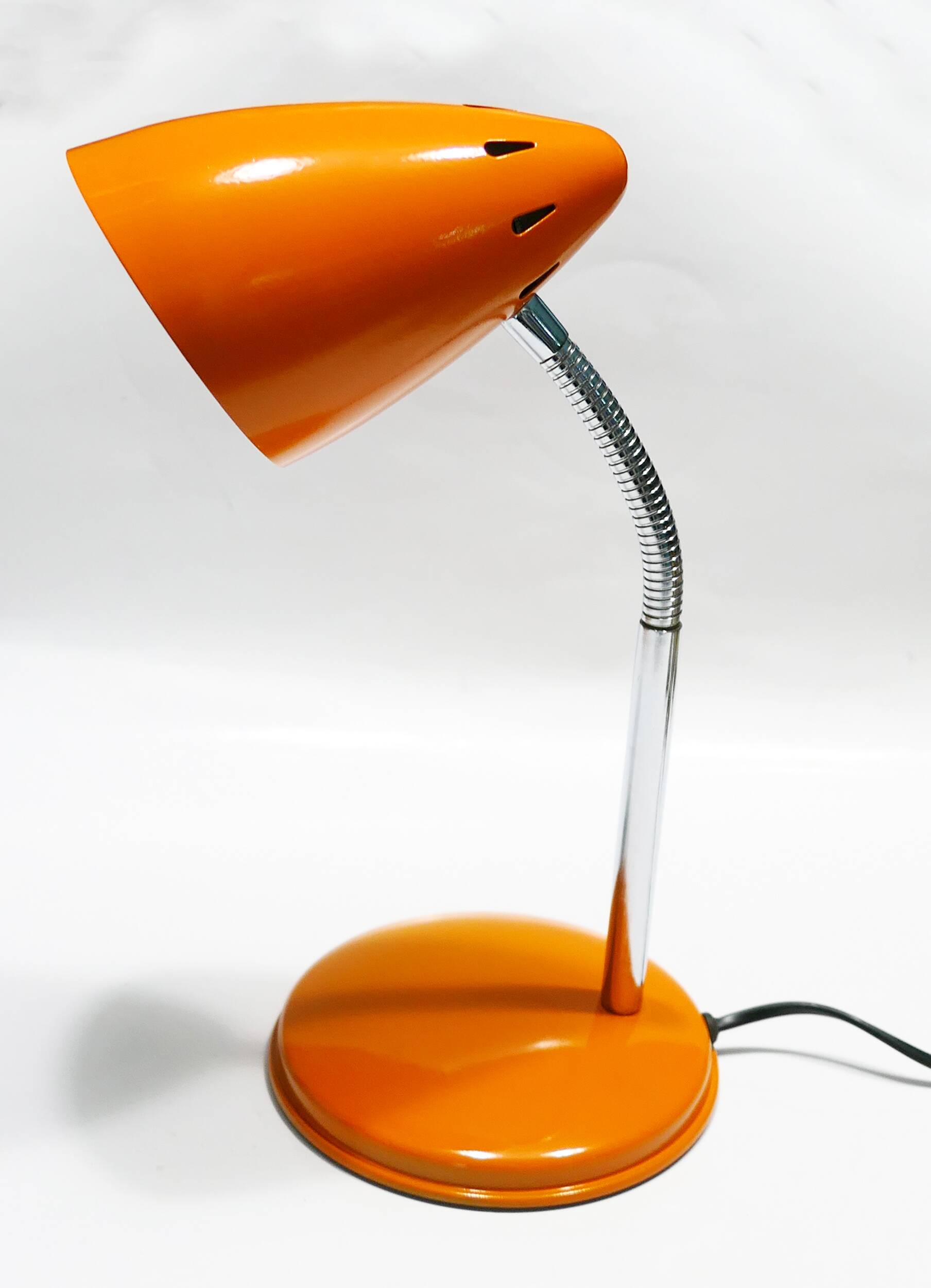 Lampe de bureau orange vintage années 70-80's