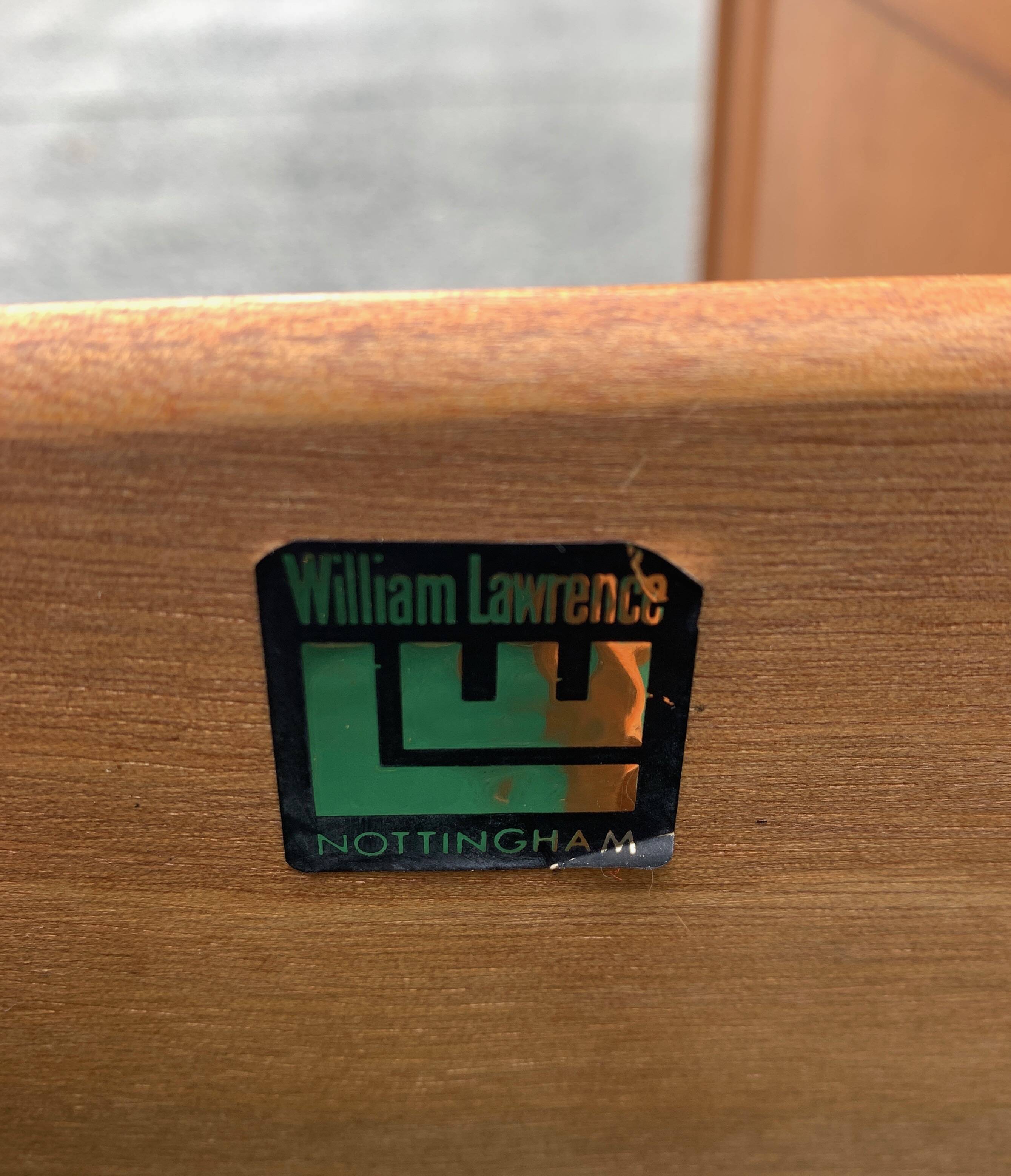 Teak enfilade from the 1970s by the English brand William Laurence.