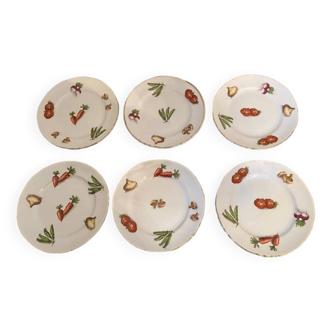 Vintage ceramic dessert plates