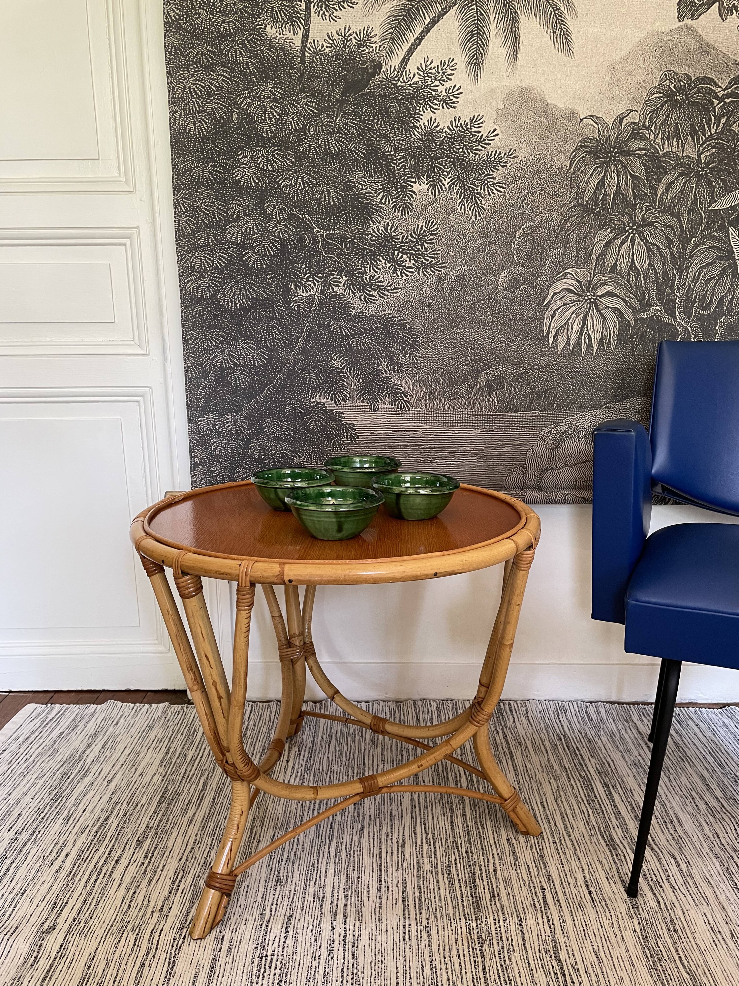 Green enamelled bowls from Ubeda