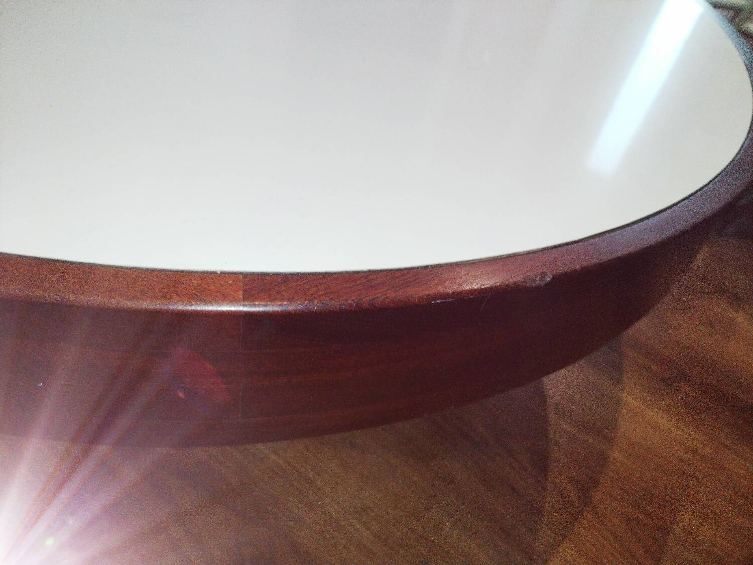 Teak tripod coffee table, 1970s