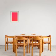 Table et 6 fauteuils brutalistes, Rainer Daumiller, Danemark, années 70