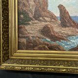 French School of the 20th century, Mediterranean Sea, oil on canvas