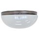 Big chrome Bauhaus ceiling or wall lamp/flushmount, 1940s
