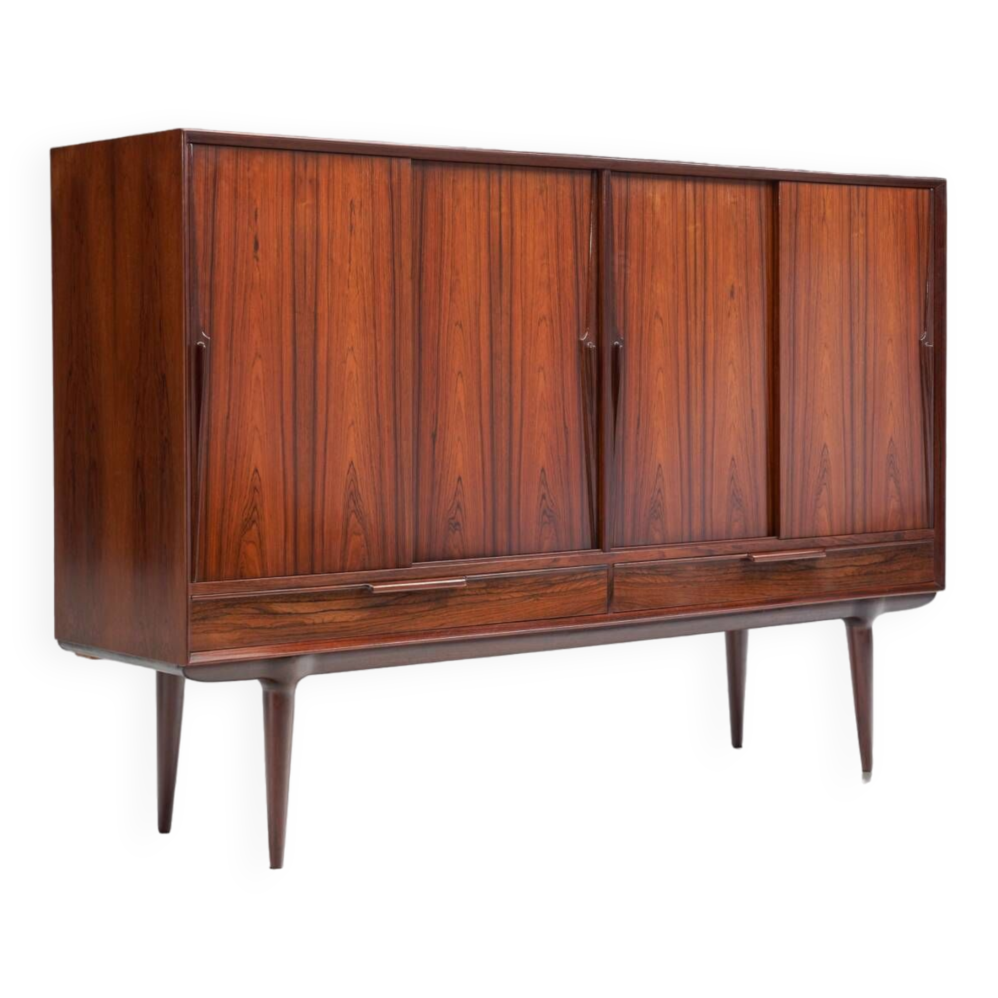 Scandinavian Sideboard Credenza by Gunni Omann Palisander No 13