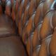 Chesterfield 2.5 seater sofa in brown English cowhide leather