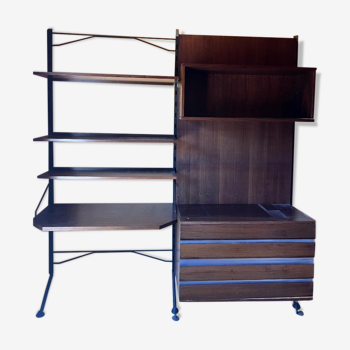 Vintage rosewood wall unit ico parisi for mim
