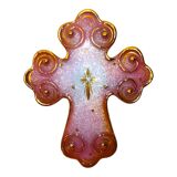 1990s Atelier P. Bonhomme Limoges Enamel Cross - Handcrafted