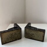 Pair of Art Deco marble bookends