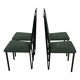 Vintage dining chairs modern design 80's set of four