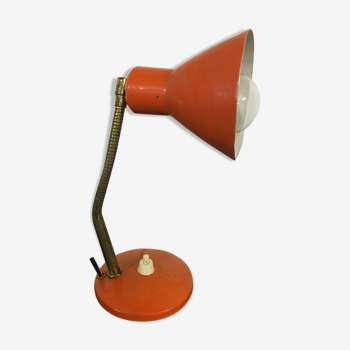 Lampe aluminor nice orange vintage " 0030"