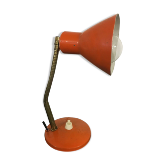 Nice vintage orange aluminor lamp "0030"