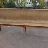 Bistro bench with backrest