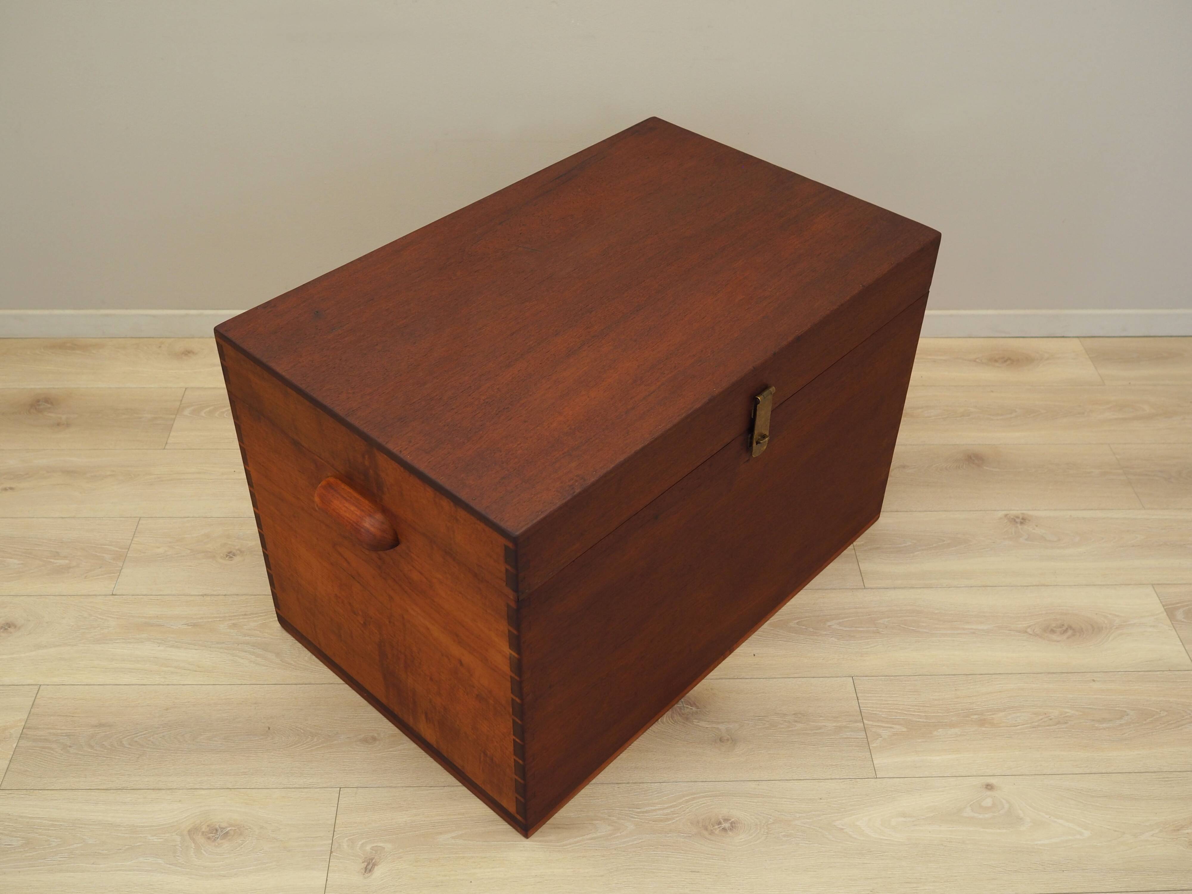 Teak chest, Scandinavian design, 1960s, production: Denmark