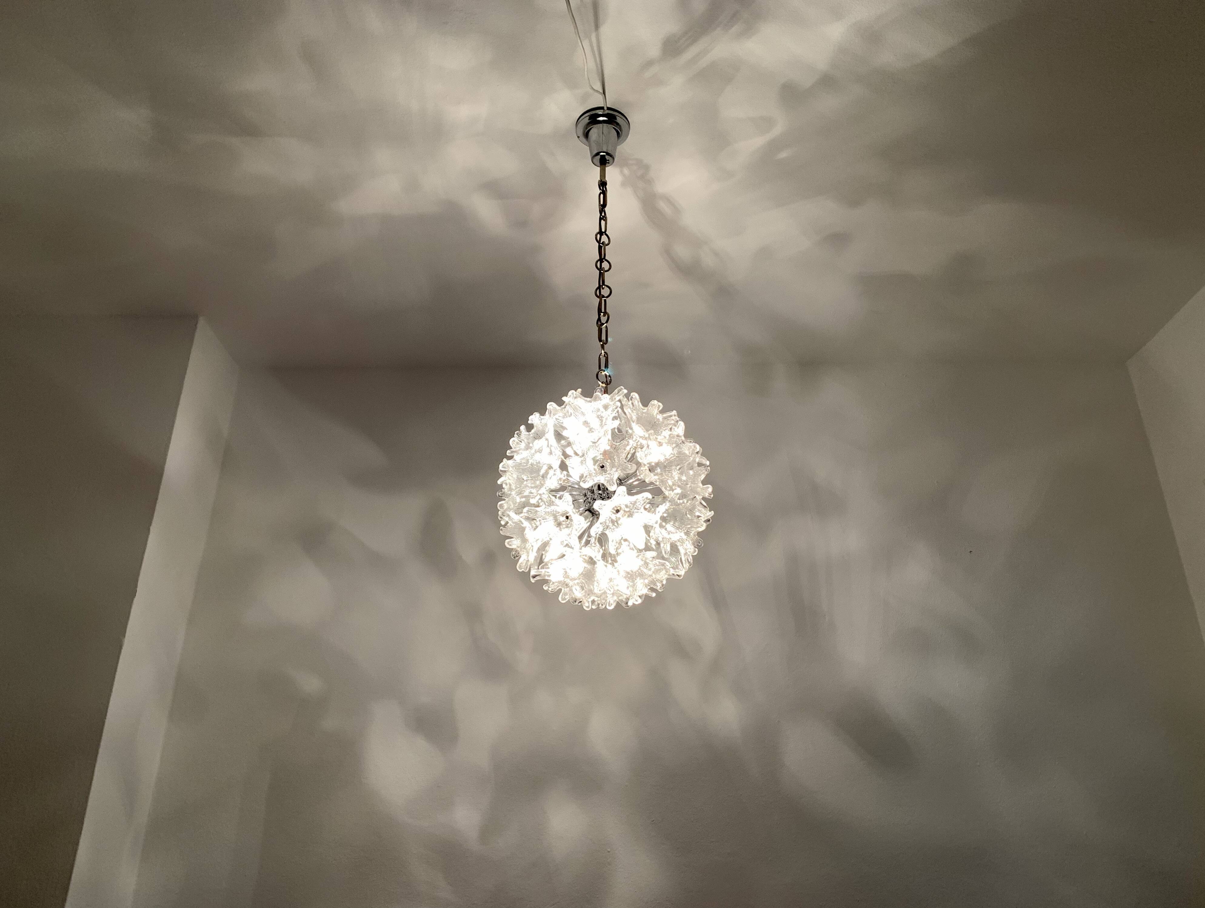 Italian Murano Glass Chandelier by Paolo Venini for VeArt