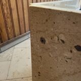 Travertine coffee table 1980