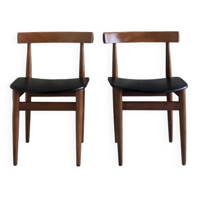 Paire de chaises scandinaves par Hans Olsen pour Frem Rojle - années 1960