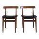 Pair of Scandinavian chairs by Hans Olsen for Frem Rojle - 1960s
