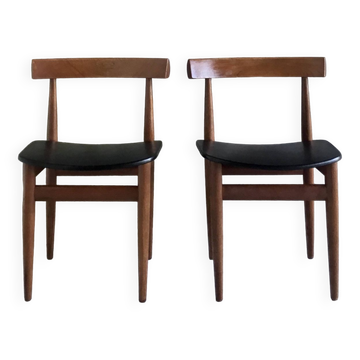 Paire de chaises scandinaves par Hans Olsen pour Frem Rojle - années 1960