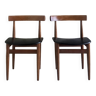 Pair of Scandinavian chairs by Hans Olsen for Frem Rojle - 1960s